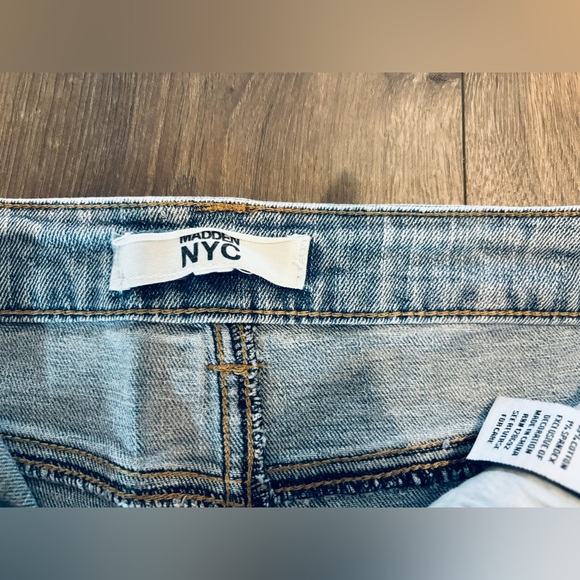 Madden NYC Lace Denim Shorts - Picture 3 of 5